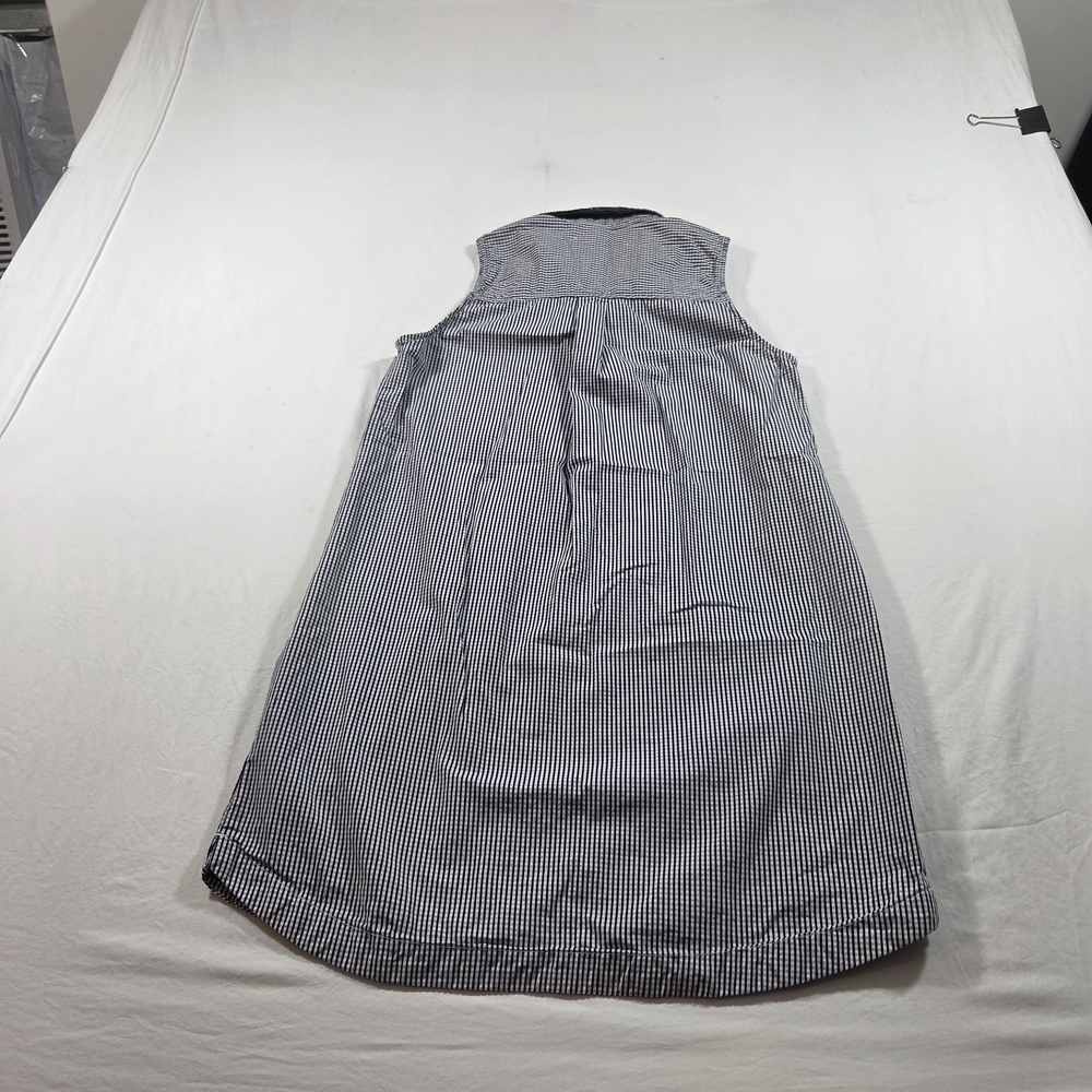 Abercrombie & Fitch Shirt Dress SMALL Mini Black White Checkered Sleeveless - Picture 11 of 12